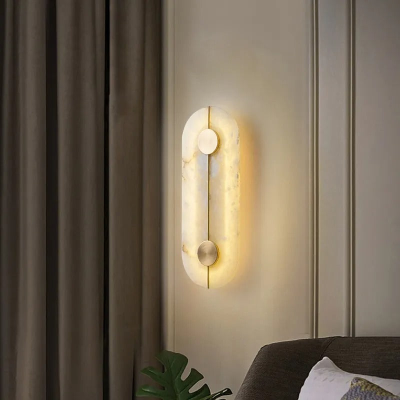White Marble Wall Lamp