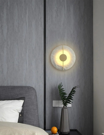 White Marble Wall Lamp